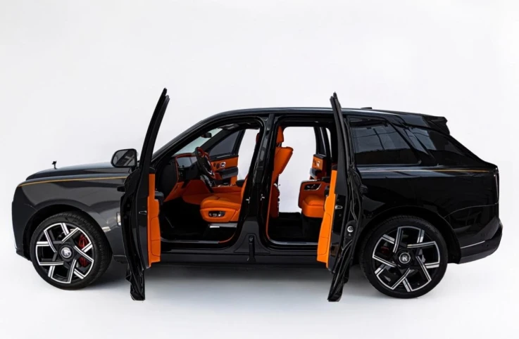 Rolls Royce Cullinan Black Badge 2025 BLACK RENTAL IN DUBAI - undefined